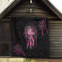 American Breast Cancer Quilt Hope And Cure Cross - Wonder Print Shop