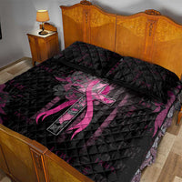 American Breast Cancer Quilt Bed Set Hope And Cure Cross - Wonder Print Shop