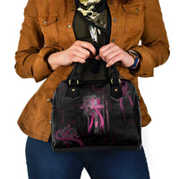 American Breast Cancer Shoulder Handbag Hope And Cure Cross - Wonder Print Shop