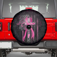 American Breast Cancer Spare Tire Cover Hope And Cure Cross - Wonder Print Shop