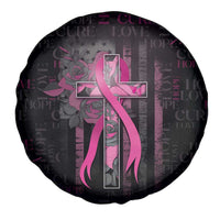 American Breast Cancer Spare Tire Cover Hope And Cure Cross - Wonder Print Shop