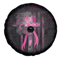 American Breast Cancer Spare Tire Cover Hope And Cure Cross - Wonder Print Shop