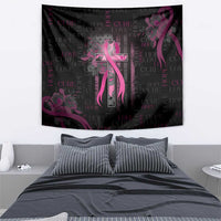 American Breast Cancer Tapestry Hope And Cure Cross - Wonder Print Shop