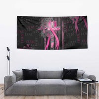 American Breast Cancer Tapestry Hope And Cure Cross - Wonder Print Shop