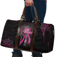 American Breast Cancer Travel Bag Hope And Cure Cross - Wonder Print Shop