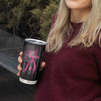 Personalized American Breast Cancer Tumbler Cup Hope And Cure Cross - Wonder Print Shop