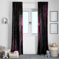 American Breast Cancer Window Curtain Hope And Cure Cross - Wonder Print Shop