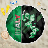 Italy Lombardy Beach Blanket Isometric Style - Wonder Print Shop