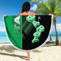 Italy Lombardy Beach Blanket Isometric Style - Wonder Print Shop