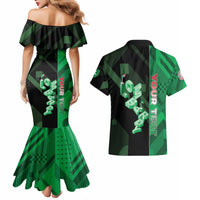Personalized Italy Lombardy Couples Matching Mermaid Dress and Hawaiian Shirt Isometric Style - Wonder Print Shop