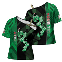 Personalized Italy Lombardy Cross Shoulder Shirt Isometric Style - Wonder Print Shop