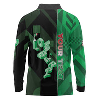 Personalized Italy Lombardy Long Sleeve Polo Shirt Isometric Style - Wonder Print Shop