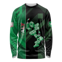 Personalized Italy Lombardy Long Sleeve Shirt Isometric Style - Wonder Print Shop