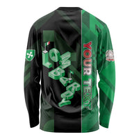 Personalized Italy Lombardy Long Sleeve Shirt Isometric Style - Wonder Print Shop