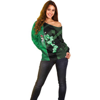 Personalized Italy Lombardy Off Shoulder Sweater Isometric Style - Wonder Print Shop