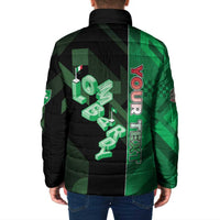 Personalized Italy Lombardy Padded Jacket Isometric Style - Wonder Print Shop