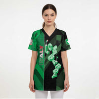 Personalized Italy Lombardy Scrub Top Isometric Style - Wonder Print Shop