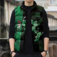 Personalized Italy Lombardy Sleeveless Puffer Jacket Isometric Style - Wonder Print Shop