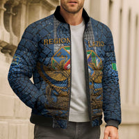 Personalized Italy Lazio Bomber Puffer Jacket Roman Eagle Heritage - Wonder Print Shop