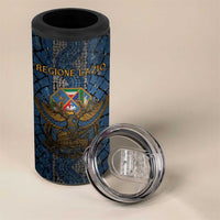 Personalized Italy Lazio 4 in 1 Can Cooler Tumbler Roman Eagle Heritage - Wonder Print Shop