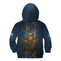 Personalized Italy Lazio Kid Hoodie Roman Eagle Heritage - Wonder Print Shop