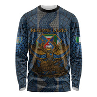 Personalized Italy Lazio Long Sleeve Shirt Roman Eagle Heritage - Wonder Print Shop