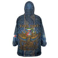 Personalized Italy Lazio Wearable Blanket Hoodie Roman Eagle Heritage - Wonder Print Shop