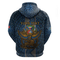 Personalized Italy Lazio Zip Hoodie Roman Eagle Heritage - Wonder Print Shop