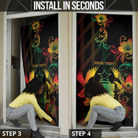 Personalized Ghana Door Cover Eagle Of Freedom And Justice