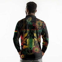 Personalized Ghana Long Sleeve Polo Shirt Eagle Of Freedom And Justice