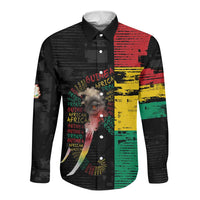 Personalized Guinea Long Sleeve Button Shirt Elephant Soul African
