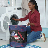 Liberia Laundry Basket Map With Pepper Flowers Scratch Texture