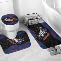 Liberia Bathroom Set Map With Pepper Flowers Scratch Texture