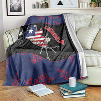 Liberia Blanket Map With Pepper Flowers Scratch Texture