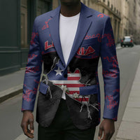 Personalized Liberia Blazer Map With Pepper Flowers Scratch Texture
