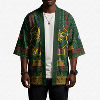 Mali Kimono Golden Sun And Mosque Patterns Retro Style