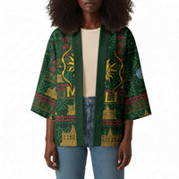 Mali Kimono Golden Sun And Mosque Patterns Retro Style
