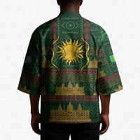 Mali Kimono Golden Sun And Mosque Patterns Retro Style