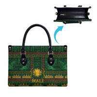 Mali Leather Bag Golden Sun And Mosque Patterns Retro Style