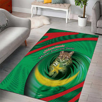 Mauritania Area Rug African Wildcat From Richat Structure