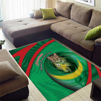 Mauritania Area Rug African Wildcat From Richat Structure