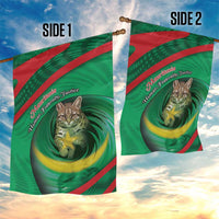 Mauritania Garden Flag African Wildcat From Richat Structure