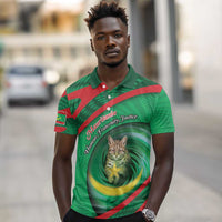 Personalized Mauritania Polo Shirt African Wildcat From Richat Structure