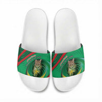 Mauritania Slide Sandals African Wildcat From Richat Structure