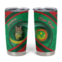 Personalized Mauritania Tumbler Cup African Wildcat From Richat Structure