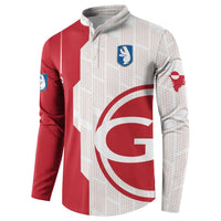 Greenland Button Sweatshirt Coat Of Arms Unique Style