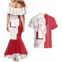 Greenland Couples Matching Mermaid Dress and Hawaiian Shirt Coat Of Arms Unique Style