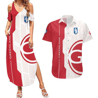 Greenland Couples Matching Summer Maxi Dress and Hawaiian Shirt Coat Of Arms Unique Style