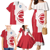 Greenland Family Matching Mermaid Dress and Hawaiian Shirt Coat Of Arms Unique Style