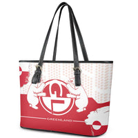 Greenland Leather Tote Bag Coat Of Arms Unique Style